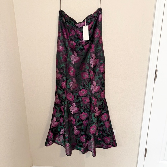 orchard views strapless floral mermaid maxi dress (L) - Picture 2 of 5